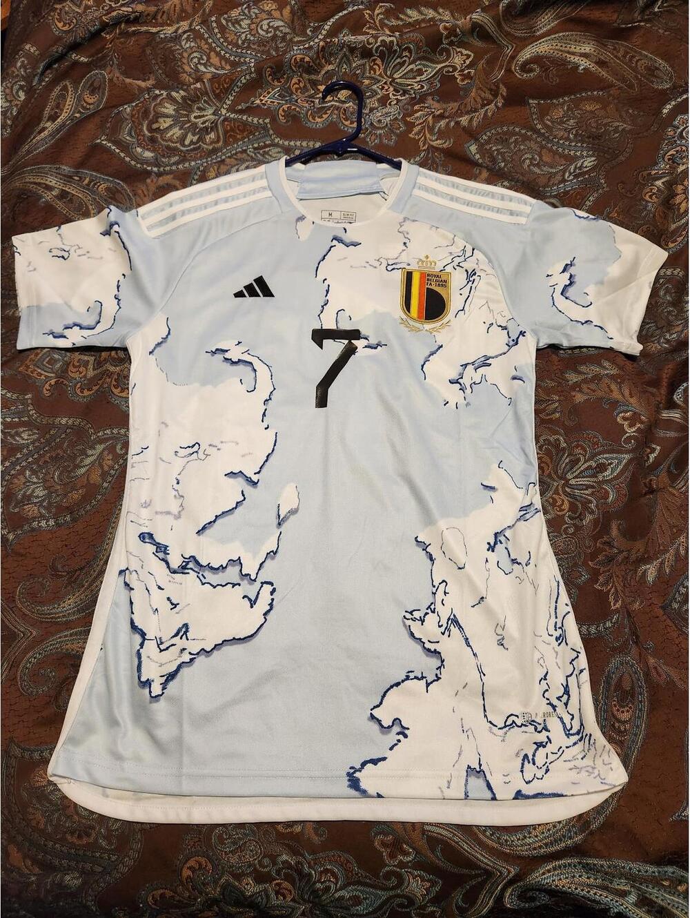 Belgium 2023/2024 Wilmots Women's National Team Away Soccer Jersey Size Men's M